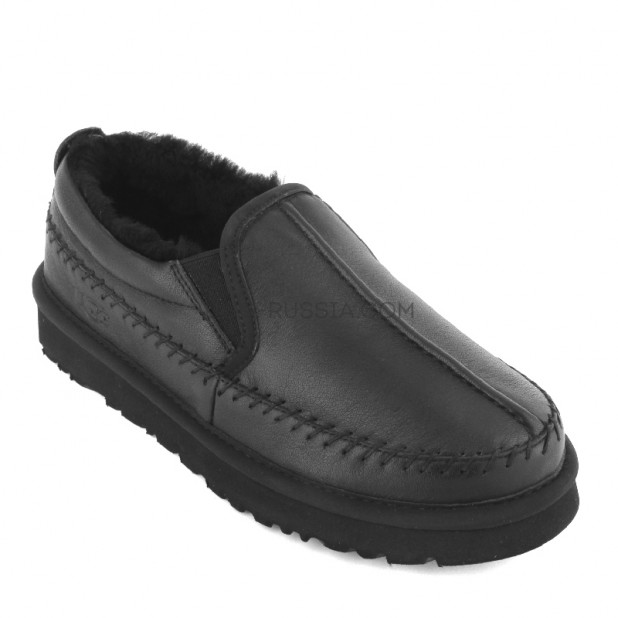 UGG Stitch Slip On Black Metal