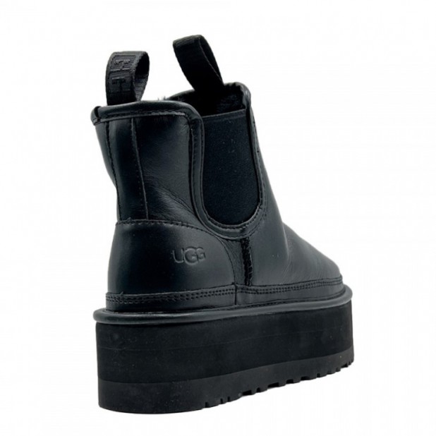 UGG Chelsea Platform Black Leather