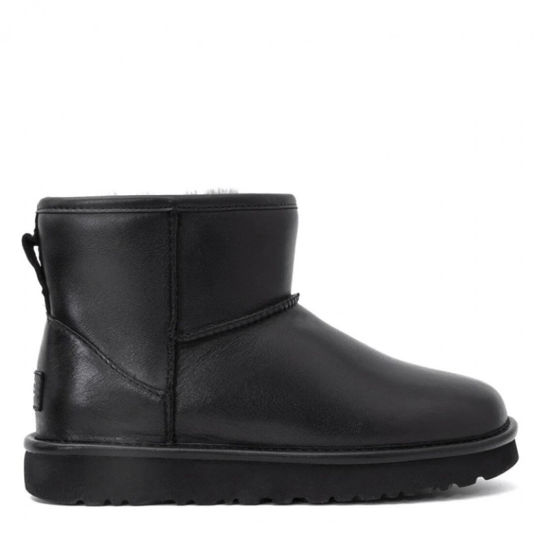 UGG Classic Mini II Black Leather