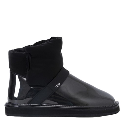 Clear Quilty Boots Black