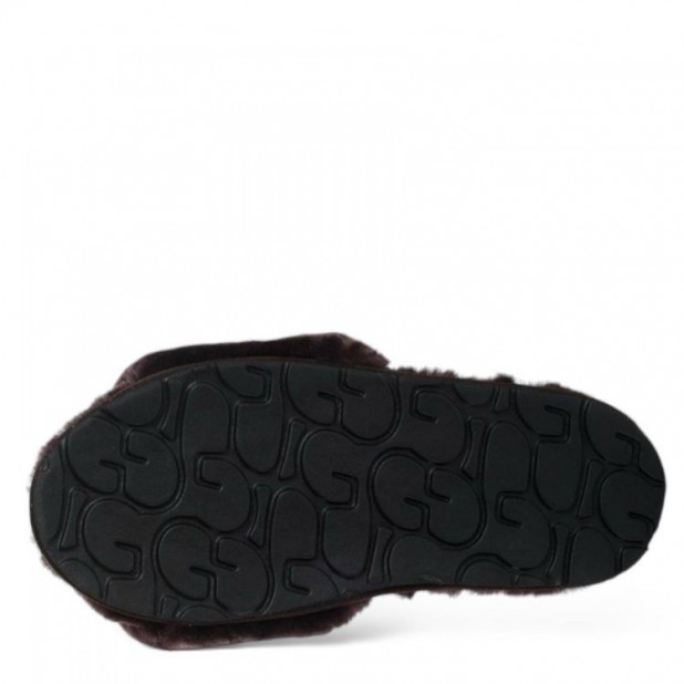 UGG Fluff Slide Slippers Chocolate