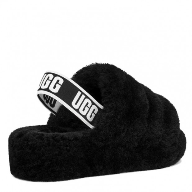 UGG Fluff Yeah Slide Black