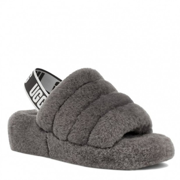 UGG Fluff Yeah Slide Grey
