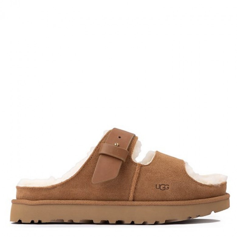 UGG Greenport Strap Slide Chestnut
