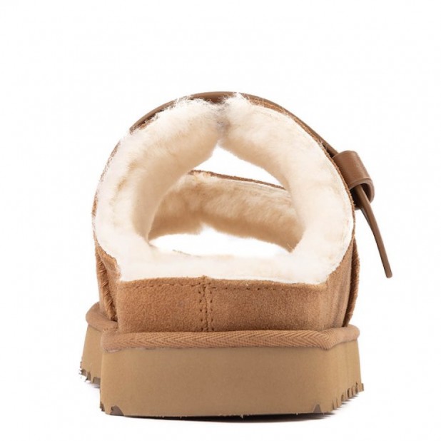 UGG Greenport Strap Slide Chestnut