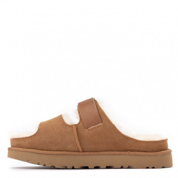 UGG Greenport Strap Slide Chestnut