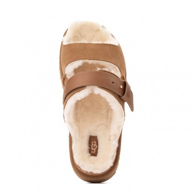 UGG Greenport Strap Slide Chestnut
