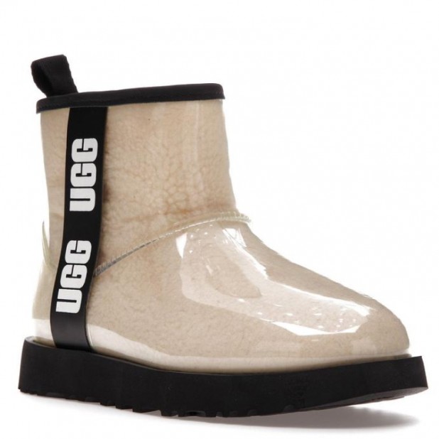 UGG Kids Clear Classic Mini II Natural Black