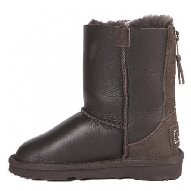 UGG Kids Zip Metallic Chocolate