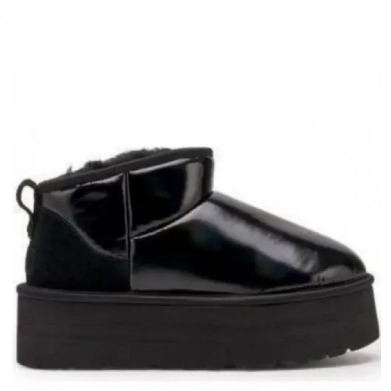 UGG Ultra Mini Platforma High Shine Black
