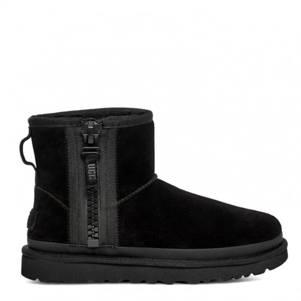 UGG Mini Zipper Tape Logo Black