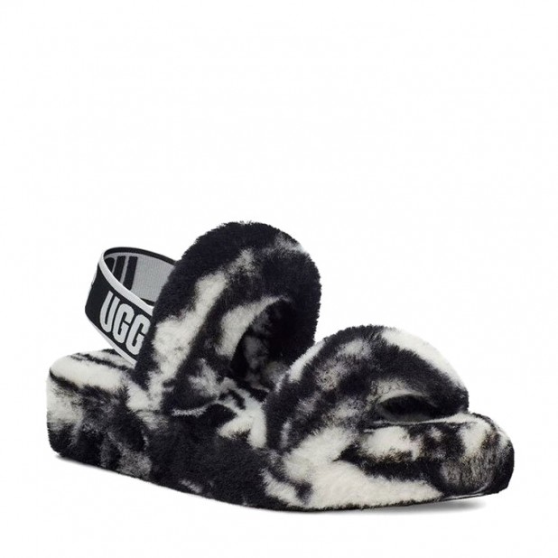 UGG Oh Yeah Marble Black White