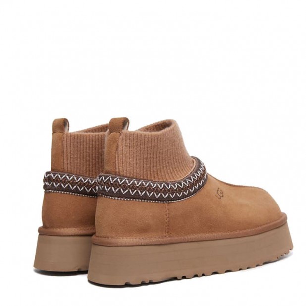 UGG Tazz Knit Platform Chestnut