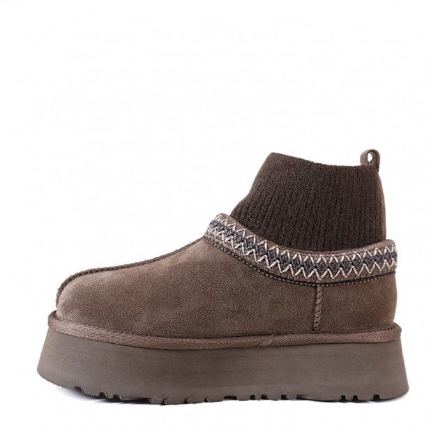 UGG Tazz Knit Platform Hickory