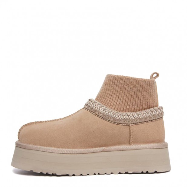 UGG Tazz Knit Platform Sand