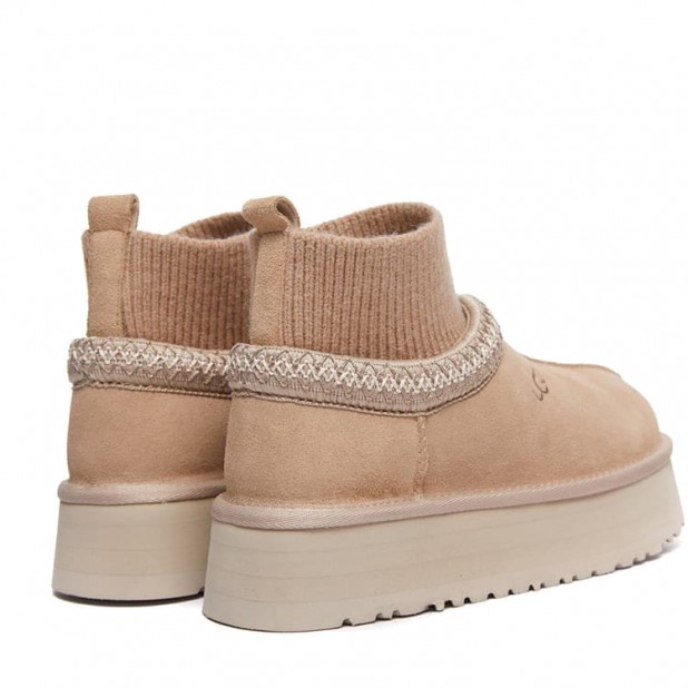 UGG Tazz Knit Platform Sand