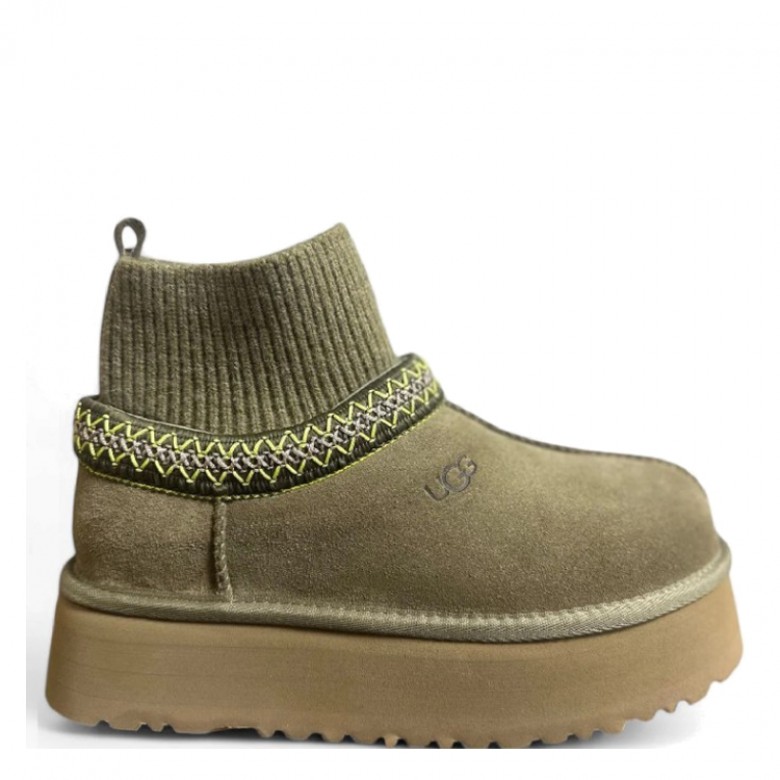 UGG Tazz Knit Platform Khaki