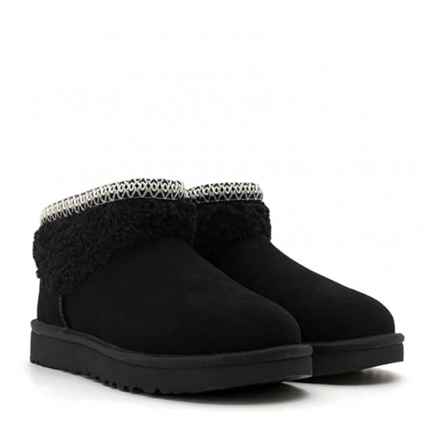 UGG Ultra Mini Maxi Curly Boot Black