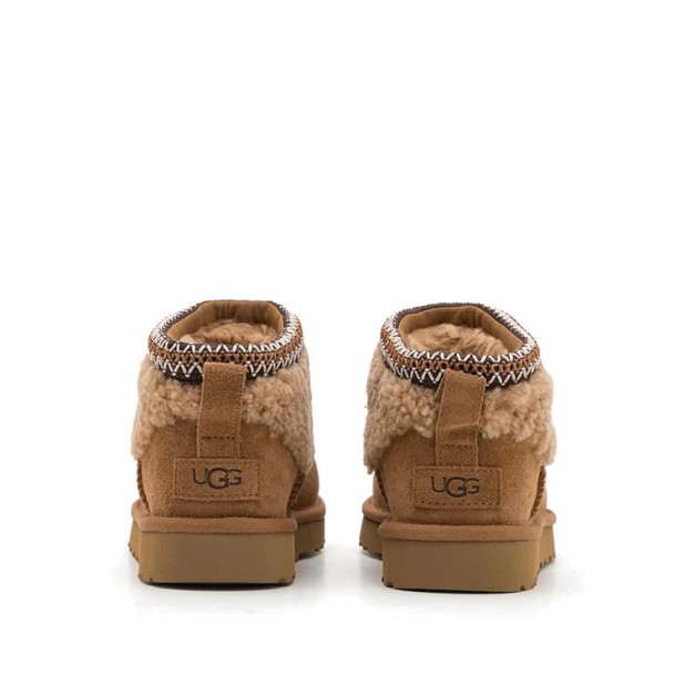 UGG Ultra Mini Maxi Curly Boot Chestnut