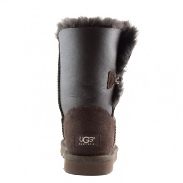 UGG Bailey Button Metallic Chocolate