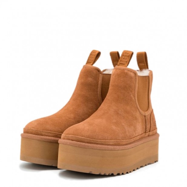 UGG Neumel Platform Chelsea Chestnut