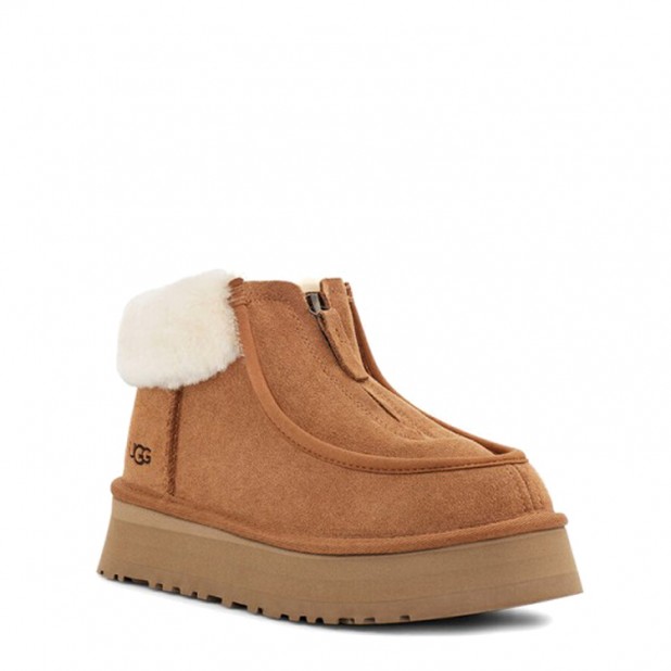 UGG Funkette Platform Boots Chestnut