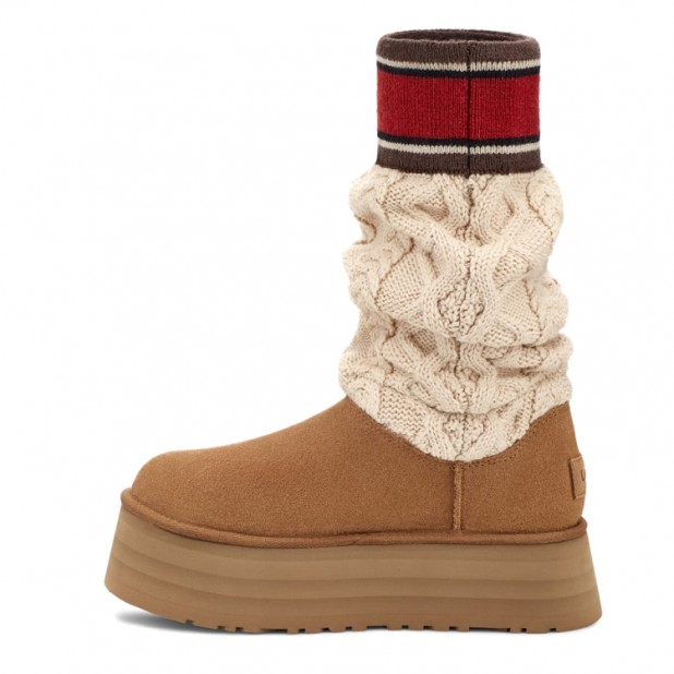 UGG Classic Sweater Letter Chestnut