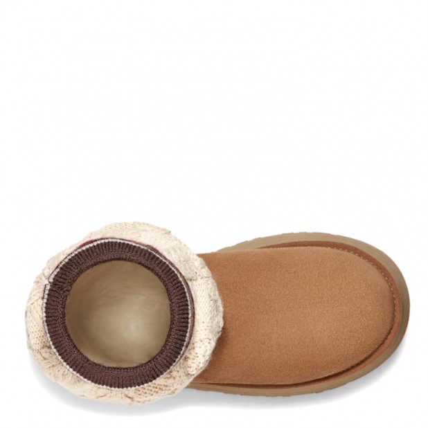 UGG Classic Sweater Letter Chestnut