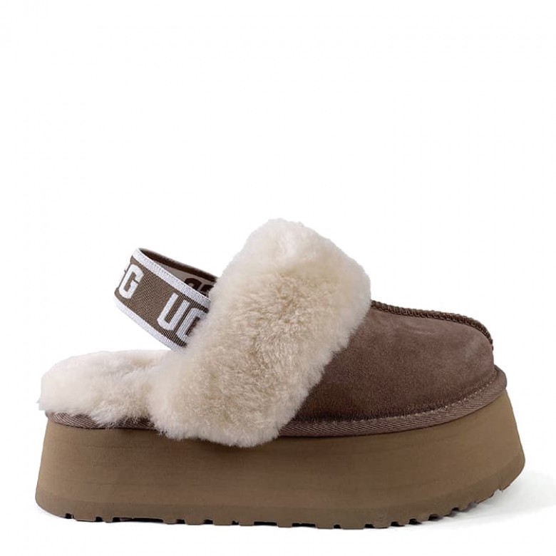 UGG Funkette Suede Platform Cappuccino