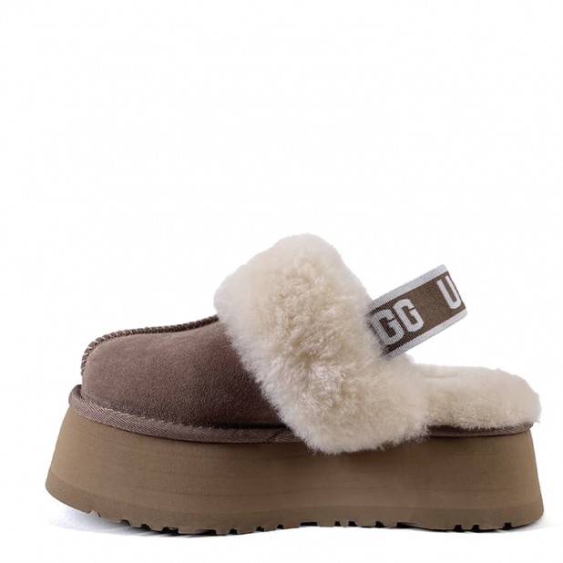 UGG Funkette Suede Platform Cappuccino