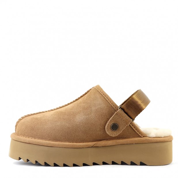 UGG Goldenstar Clog Platform Chestnut