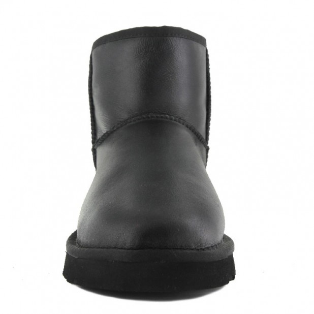 UGG Classic Mini Zip Metallic Black