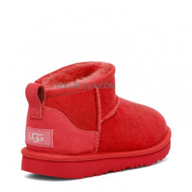 UGG Kids Classic Ultra Mini Samba Red