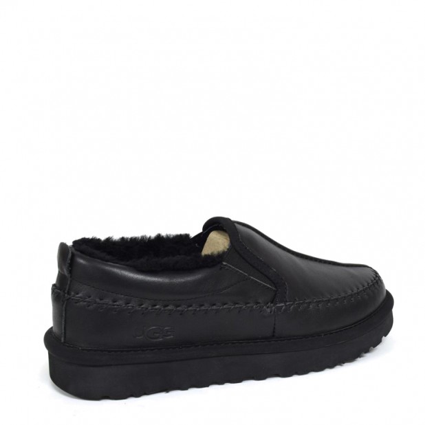 UGG Stitch Slip On Black Metal