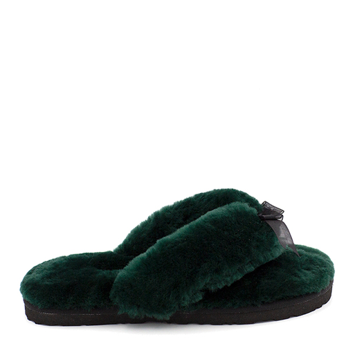 Fluff Flip Flop Dark Green