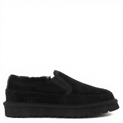 Mens Stitch Slip On Black