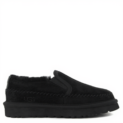 Mens Stitch Slip On Black