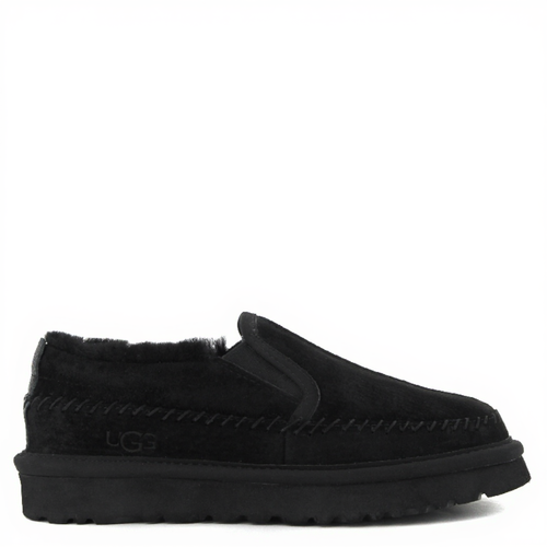 Mens Stitch Slip On Black