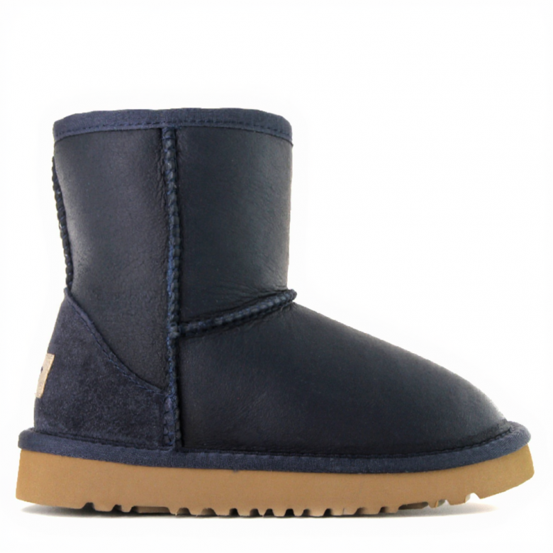 UGG KIDS Classic Short Metallic Navy