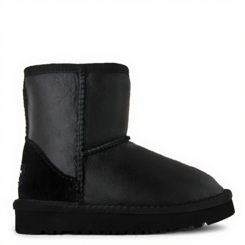 UGG KIDS Classic Short Metallic Black