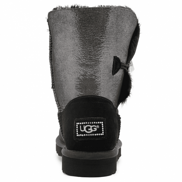 UGG Bailey Button Bling Glitter Black