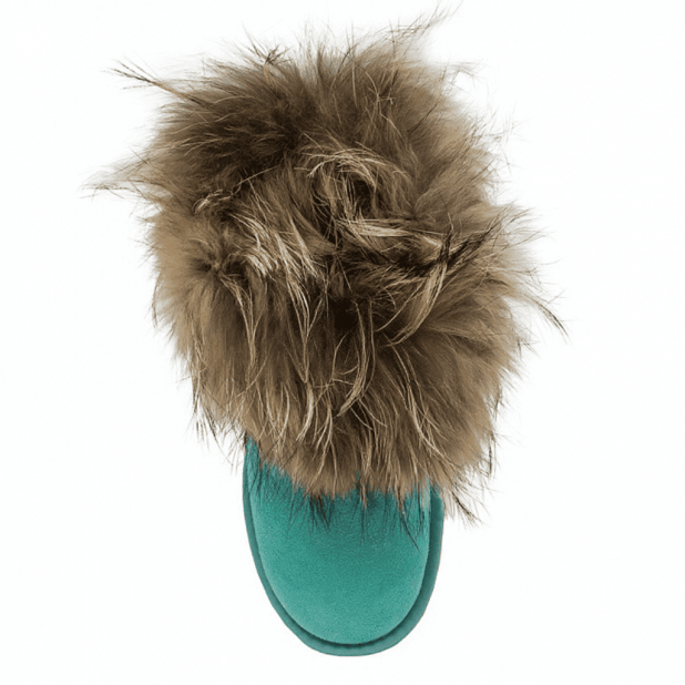 UGG Mini Fox Fur Aqua