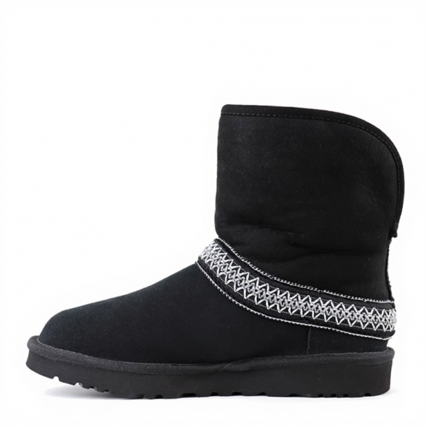 UGG Classic Short Crescent Black