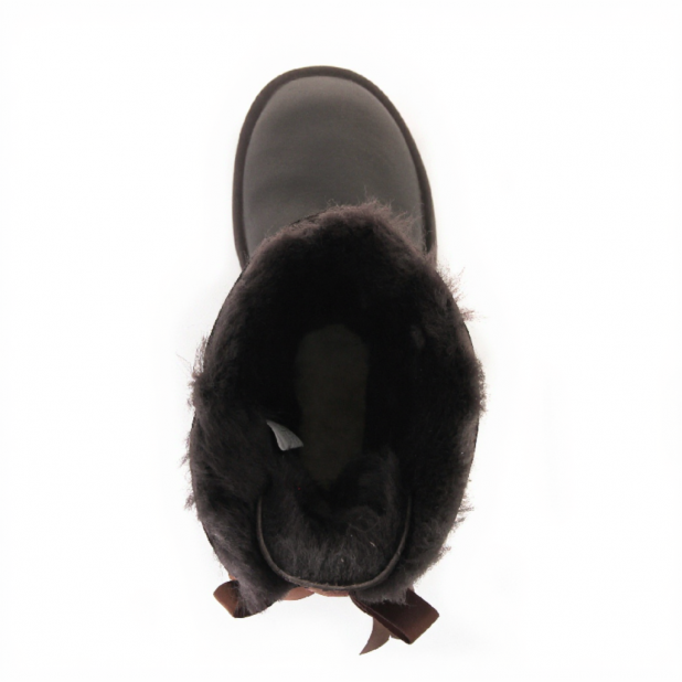 UGG Bailey Bow Metallic Chocolate