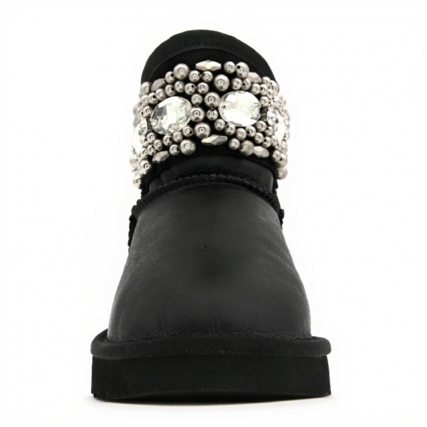 UGG Jimmy Choo Multicrystal Metallic Black